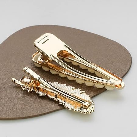 Annacreations Korean Fashion Style Pearl Rhinestone Metal Hair Clips Hair Pin Stylish Hair Accessories Jewellery For Women's And Girls (Pack of 11 Pcs) - Image 3