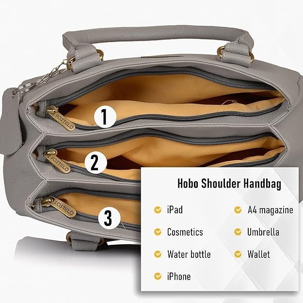 Fostelo Women's Riverside Satchel Tote Handbag for Women | Ladies Purse | Stylish Shoulder Bag | Gift For Women - Image 5